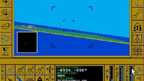 Old school 3D simulator.. Carrier Command