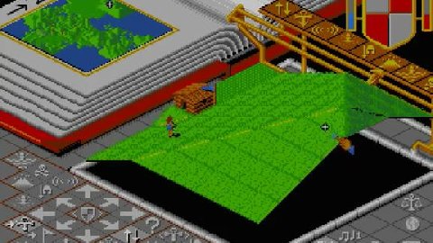 Isometric strategy game.. Populous